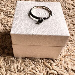 Pandora Black Ring Elegant Jewelry